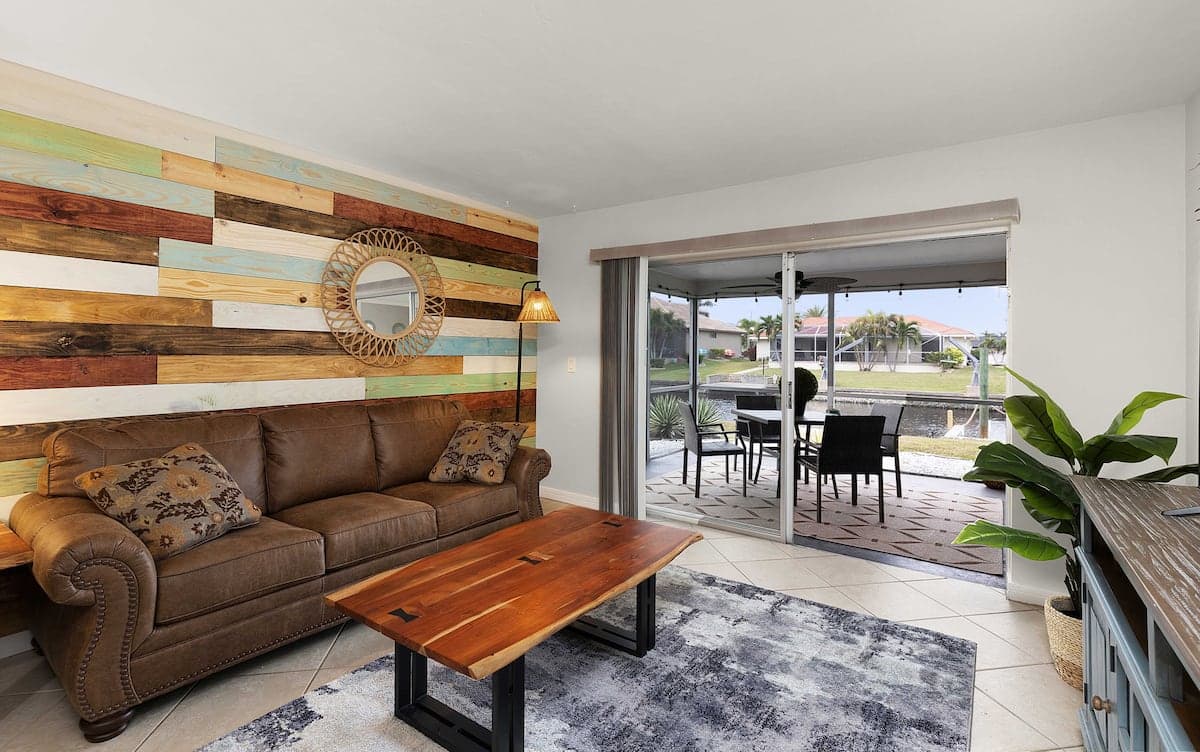 Living room, Cape Coral Unit 1